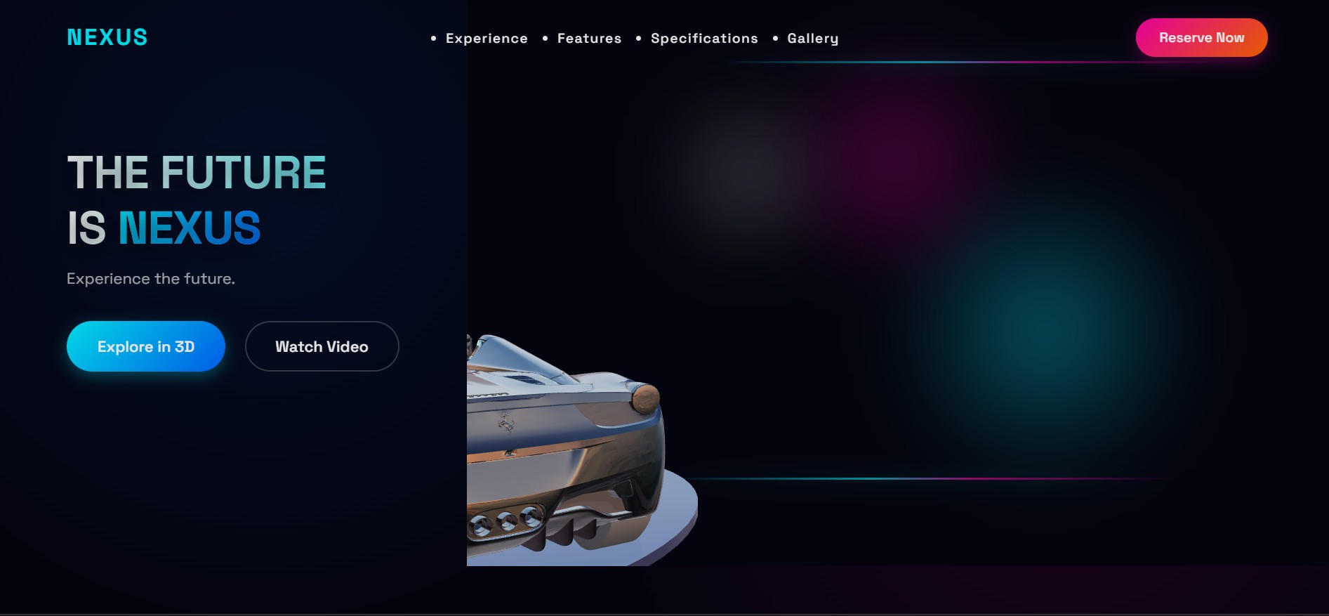 3D Car Showcase