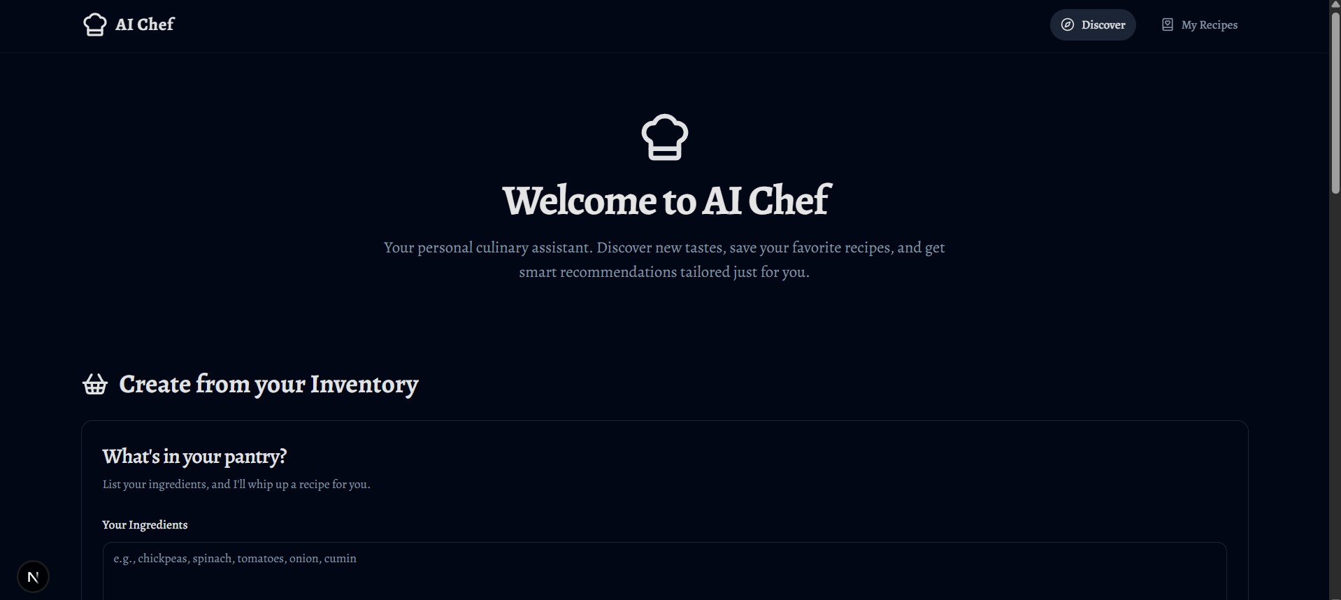 AI Recipe Generator