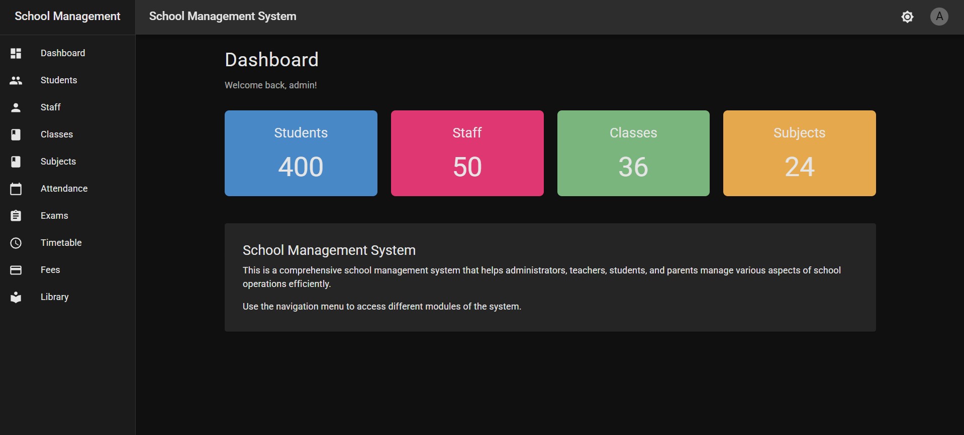 School Management System